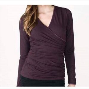 Ruby Ribbon Purple Long Sleeve Top Sz L
